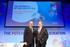 Left - Francesco Violante (CEO - SITA) , Right - James Hogan (CEO - Etihad Airways)