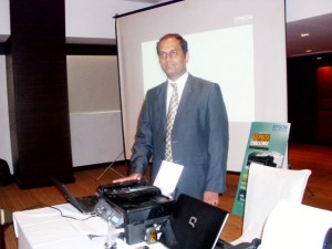 Mr. S.M. Ramprasad, Dy. GM, Consumer Product, Epson India, on the launch of M-series range of monochrome inkjet printers