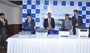 Konica Minolta team during the launch in jaipur, Rajasthan