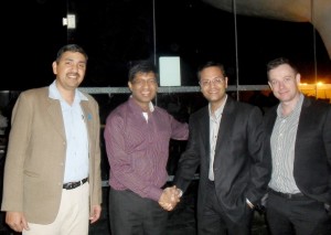 Subodh Chaudhary and Rohit Aggarwal of  Koenig with Nitin Bansal and Nick Thomas of Citrix on the Awards night