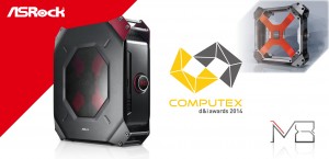 ASRock M8 has won a COMPUTEX d&i award