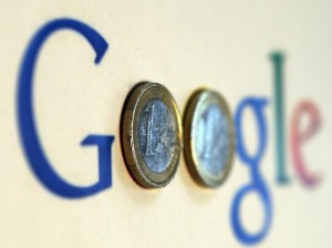 google logo euro coins