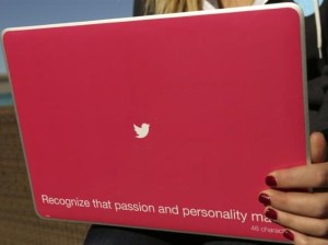 twitter laptop cover