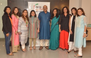 Ficci Flo chapter event with Sekhar Gupta - LR Manali Lunkad, Varsha Chordia, Ritu Chabbria,Sabina Sanghavi, Mr. Sekhar Gupta, Varsha Talera, Alpana Kirloskar, Neelam Seolekar & Sangeeta La