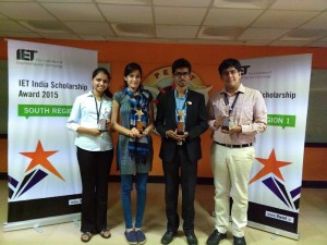 Winners of the IET India Scholarship awards, 2015 - South-1 Regional Round