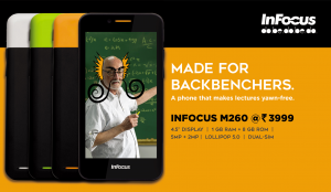 InFocus M260 at Rs. 3,999