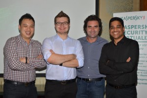 L to R - Jesmond Chang, Vitaly Kamluk, Alejandro Arango and Altaf Halde