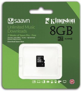 Saavn Limited Edition 8GB Class 4 microSD card
