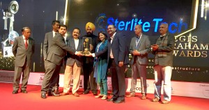 Sterlite Tech Team receiving the Aegis Graham Bell Award-1