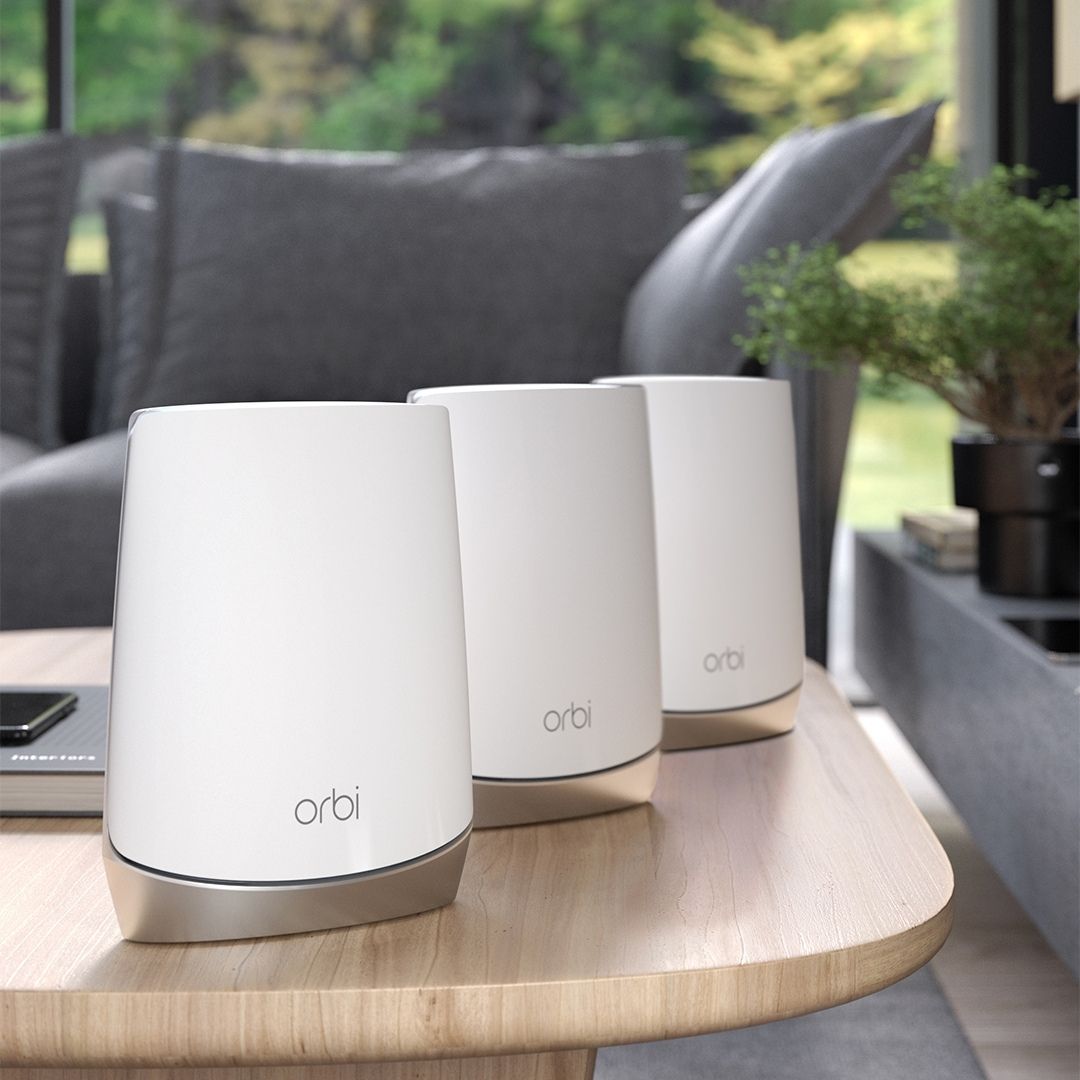 NETGEAR Orbi RBK753 - Tri-Band Wi-Fi 6 Mesh System with Blazing 4.2Gbps Speeds