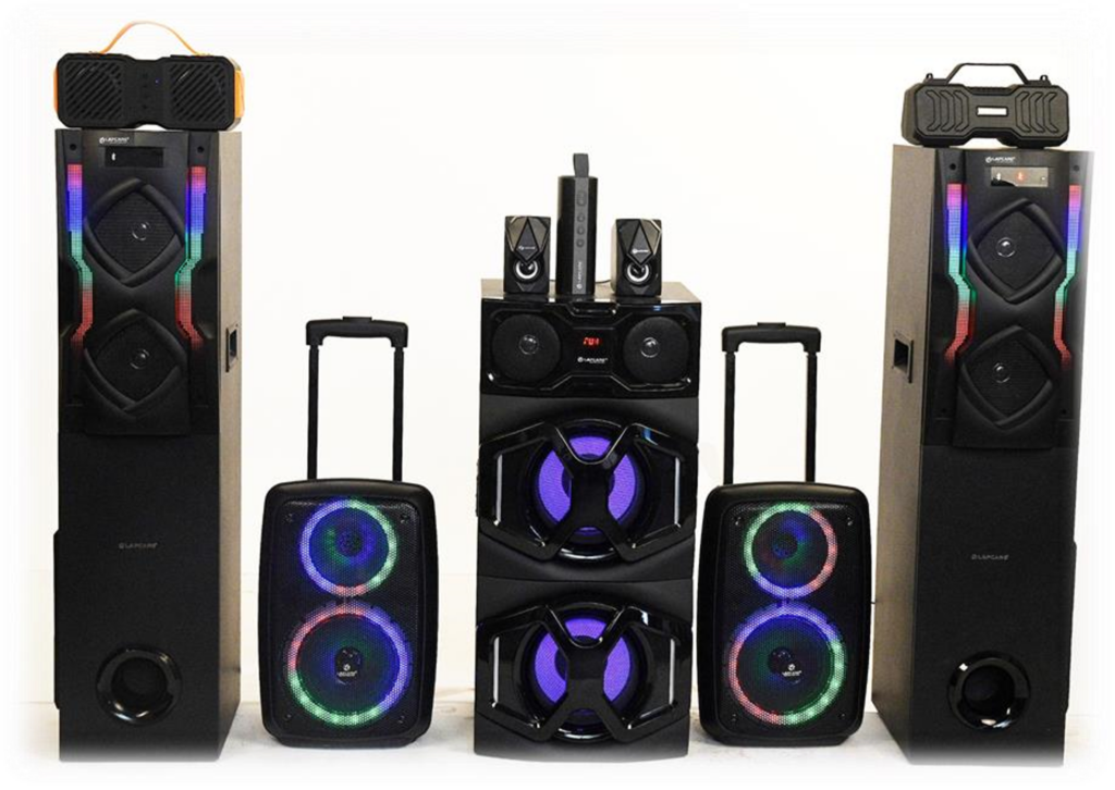 Figure 3: Lapcare Sound Systems on Display at the events