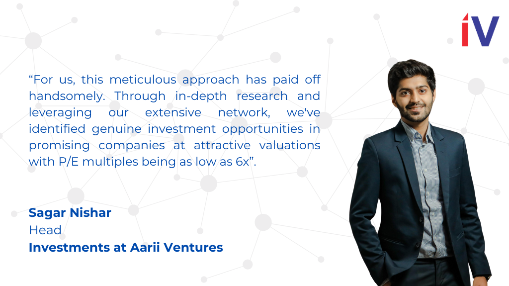 Sagar Nishar, Head – Investments at Aarii Ventures