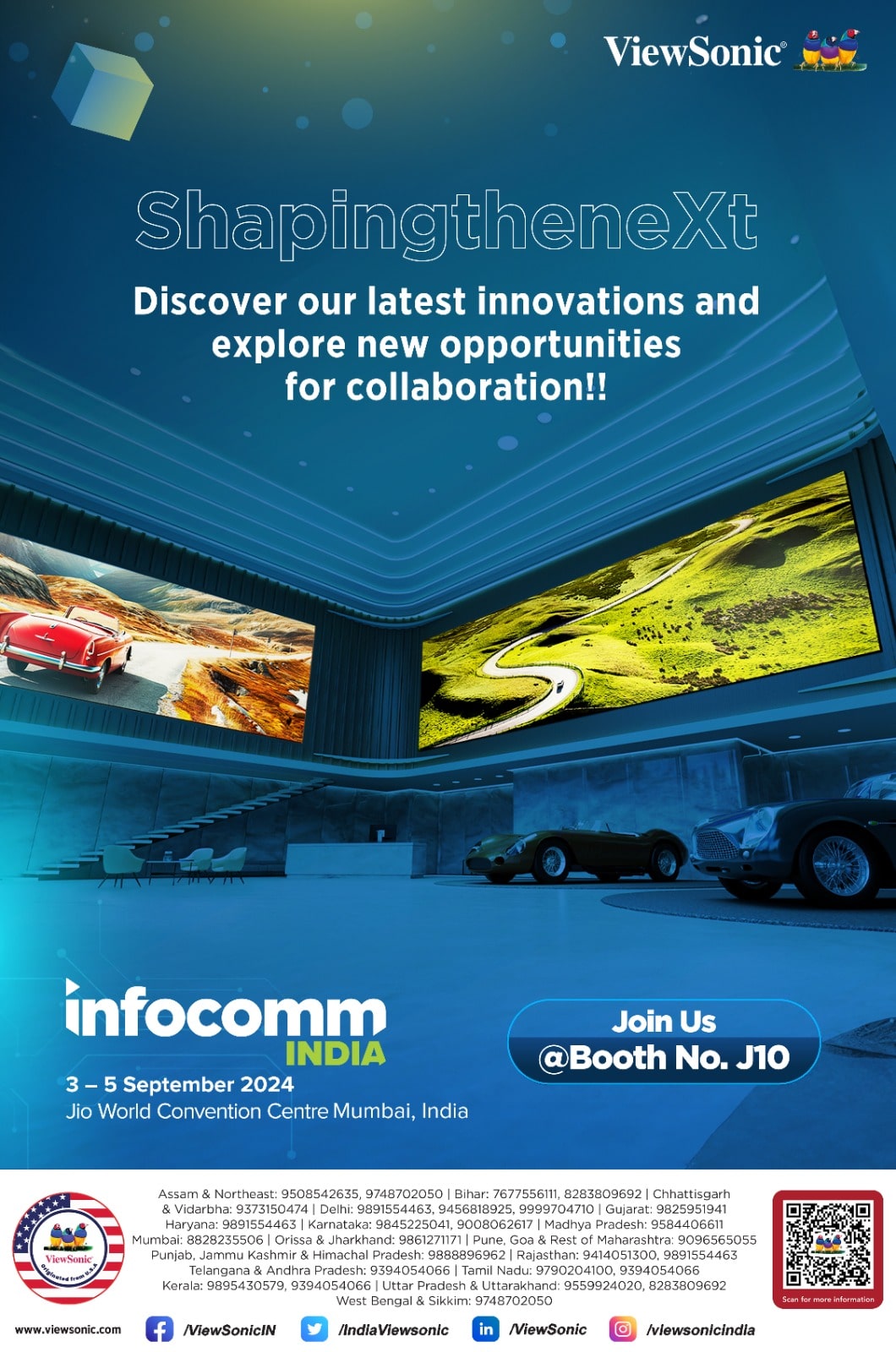 ViewSonic India Showcases Futuristic Large-size Displays at InfoComm India 2024